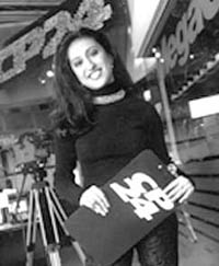 Monita in her early days at Toronto's CP24
